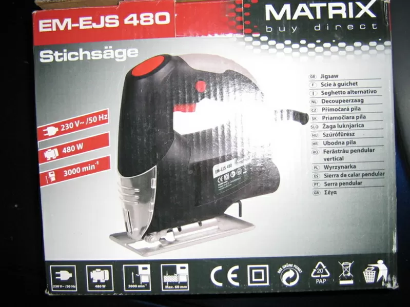 Продам электролобзик Matrix EM-EJC 480
