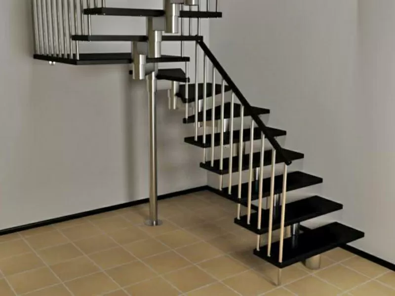 Модульные лестницы на второй этаж для коттеджа. 2